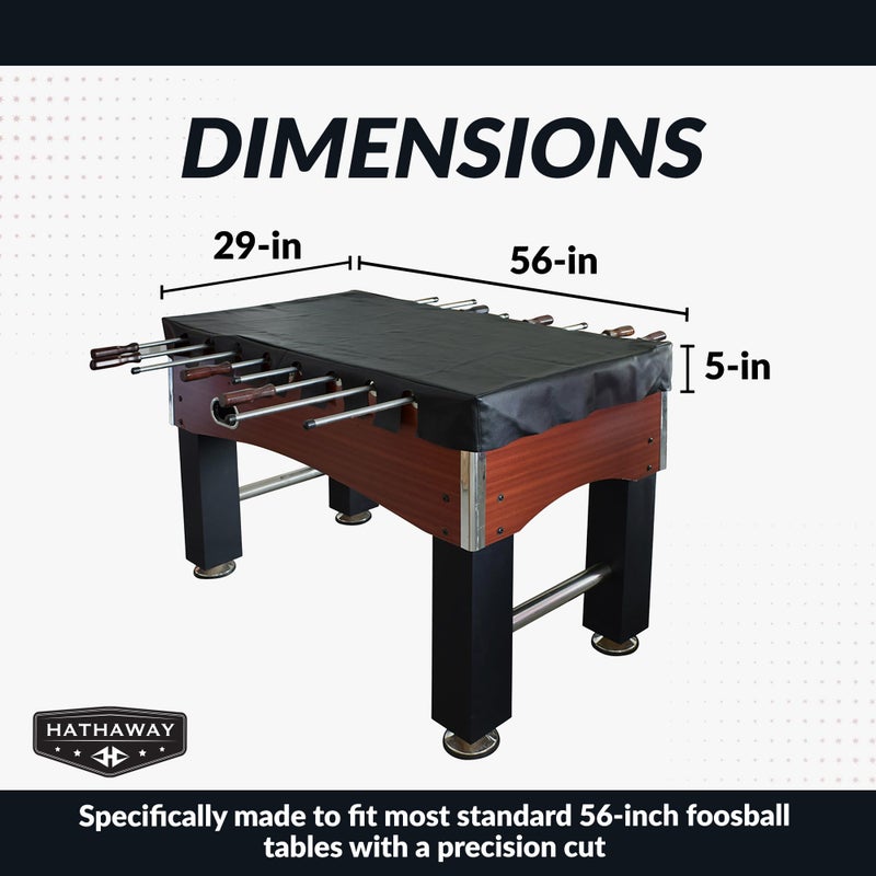 Hathaway Foosball 56" Table Cover , Black - Image 2